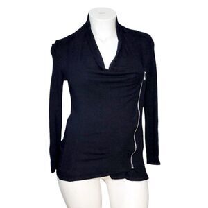 Red 23 Black Long Sleeve Zip up  Cardigan size Medium